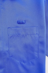 大量訂購藍色純色男裝短袖襯衫      設計工作服襯衫    可印logo    公司制服   團隊制服   恤衫專門店   透氣   舒適   R378 後面照